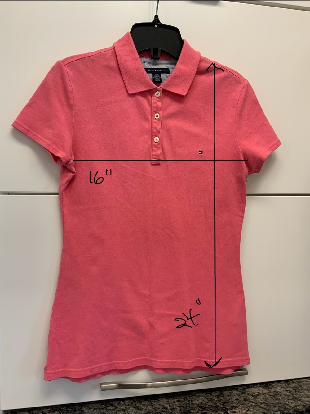 Tommy Hilfiger Pink Polo Shirt - Women's Classic Fit - Small size